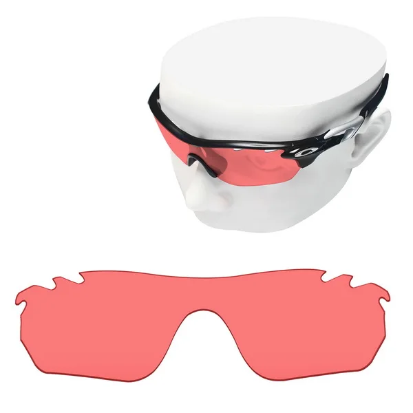 OOWLIT поляризованные Сменные линзы для-солнцезащитные очки Oakley Radarlock, края вентилируемый OO9183 солнцезащитные очки - Цвет линз: Pink-Non Polarized
