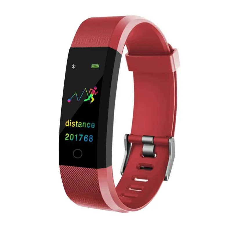 

Smart Sport Bracelet Health Fitness Step Counter Smartwatch Heart Rate/Blood Pressure Monitoring For Android T