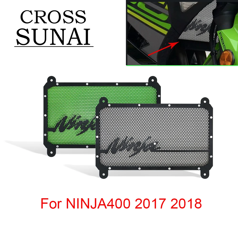 Решетка радиатора гриля Защитная крышка для NINJA400 ниндзя 400 2017 2018 мотоциклетная
