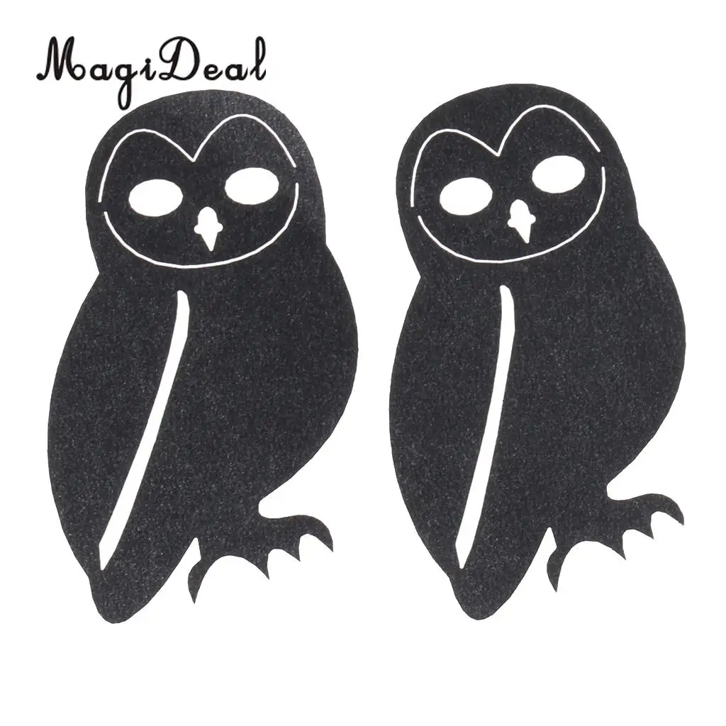 MagiDeal Lovely 20Pcs Glitter Owl Animal Cake Cupcake Topper Picks for Baby Shower Birthday Party Halloween Decor Prop 3 Colors