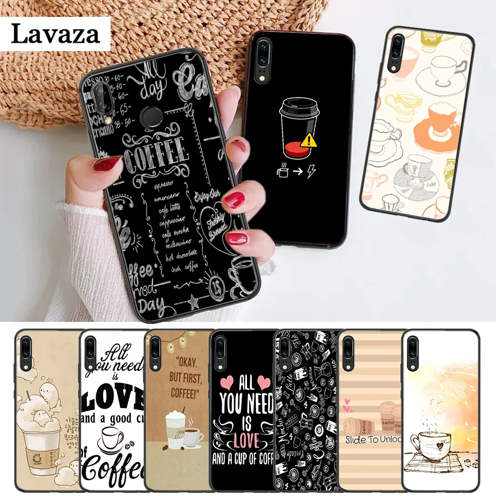 Силиконовый чехол Lavaza с изображением кофе для Huawei P8 Lite 2015 2017 P9 2016 Mimi P10 P20 Pro P Smart 2019