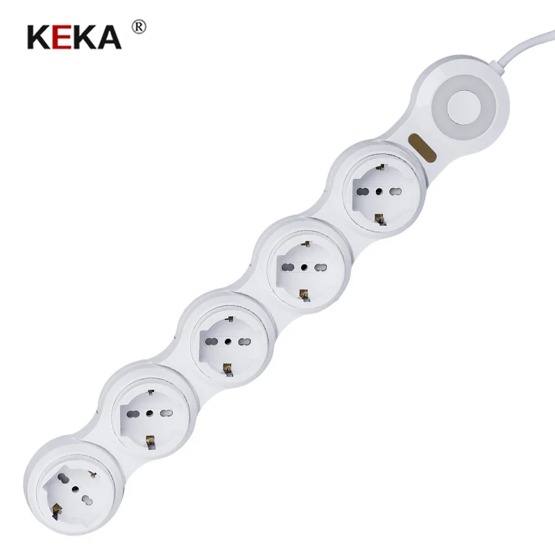 

KEKA EU standard Plug socket 1 TO 5 power socket adjustable Kitchen Table Electrical Socket Power 1 Led extension socket