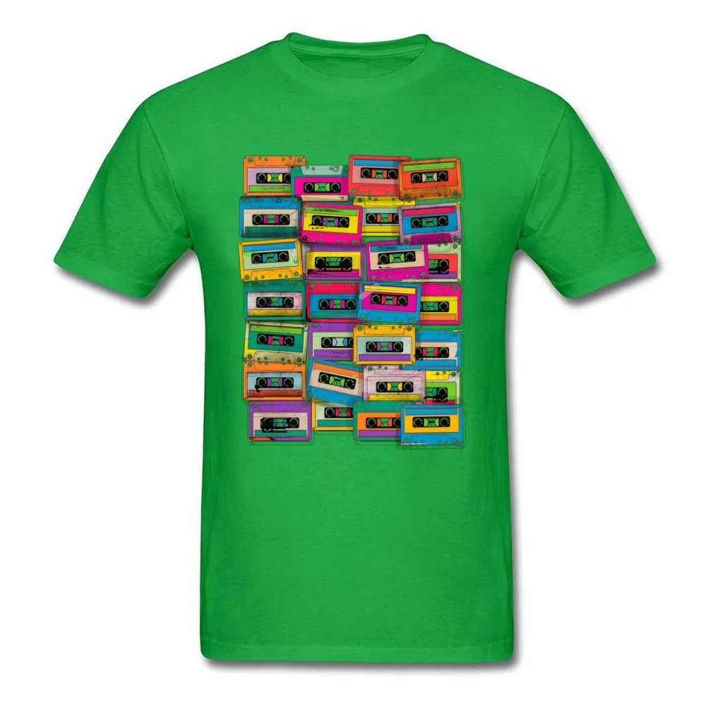 Retro Neon Music Tape Cassette_green