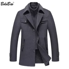 BOLUBAO повседневные Брендовые мужские пальто из смесовой ткани осень-зима новые высококачественные однотонные мужские мужское шерстяное пальто модное шерстяное пальто Топы