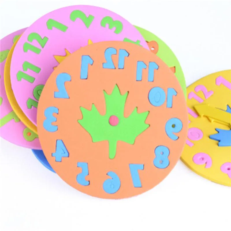 DIY вечерние игрушечные часы Обучающие Развивающие игрушки в сборе детские забавные головоломки подарки