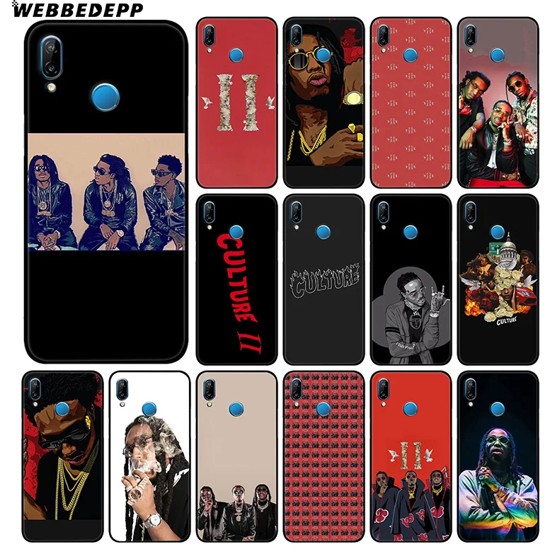 Мягкий чехол WEBBEDEPP Migos Bands для Huawei P30 P20 Pro P10 P9 Lite 2017 P Smart 2019 &amp Nova 3 3i Y9 |