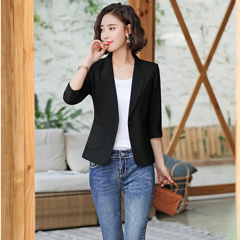 Real shot women's monochrome suit new fashion small West decoration body OIL thin section fashion professional short suit