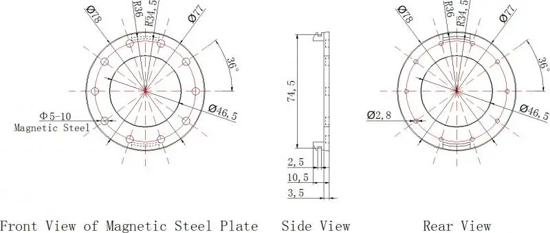 BZ-10C PAS система педаль помощник сенсор 10 магнитов для Hollowtech Crank Crankset Ebike конверсионный комплект часть