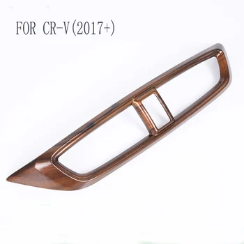 

Car Styling Fit For Honda CRV For CR-V 2017 2018 1Pcs High Quality Peach Wood Grain Air Vent Outlet Panel Cover
