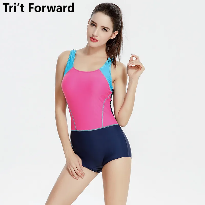 

Professional Bodysuit Women Backless One Piece Swimsuit Ladies 2018 Swimwear Patchwork Monokini Tight Bathing Suit Hot Swim Wear