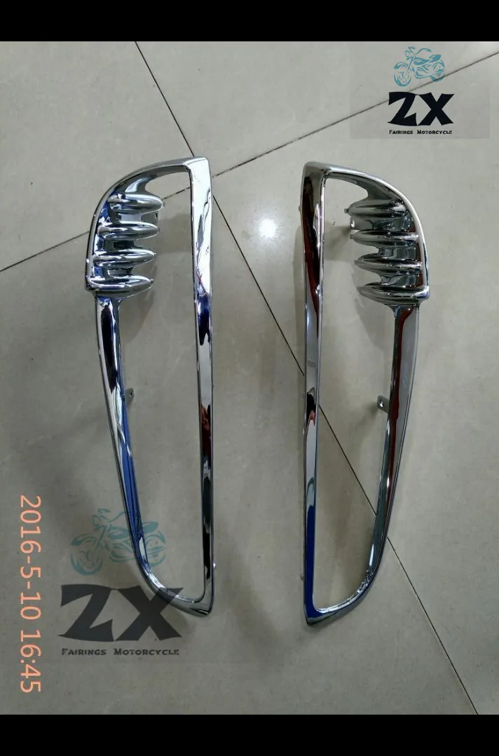 

Chrome Motorcycle Radiator Trim Bezels Moto heat sink Frame Decoration case for Harley V-Rod VRSC VRSCDX 2001-2010