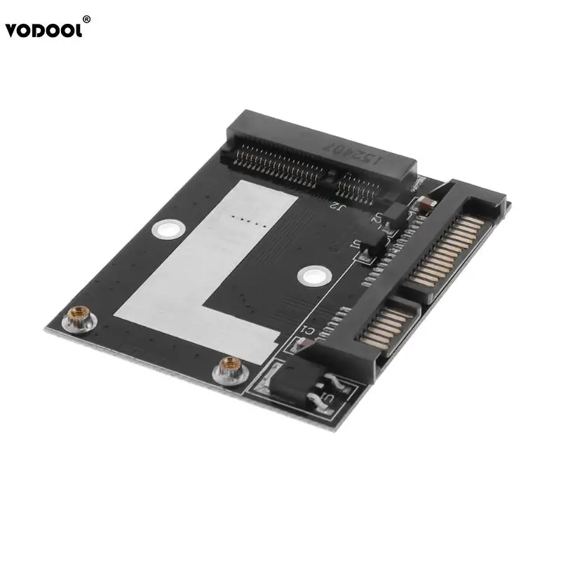 Mini tarjeta de adaptador Convertidor para mSATA Mini PCI-E SSD a 2,5 pulgadas SATA 6,0 Gbps Puerto 57X46mm añadir en la tarjeta