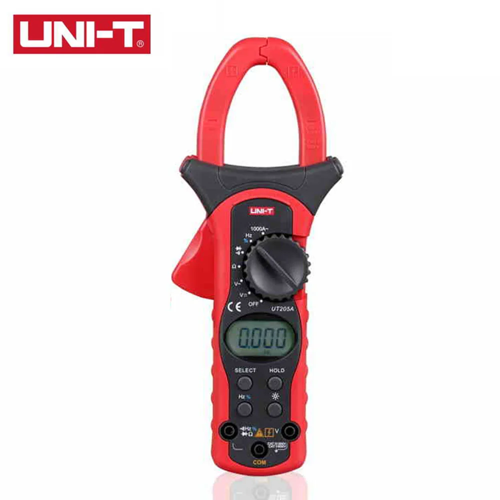 

UNI-T UT205A Auto Range 1000A Digital Clamp Meters w/ Frequency Duty Cycle Test Multimeter Ammeter Multitester