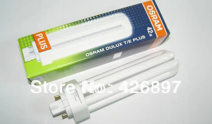 

OSRAM DULUX T/E PLUS 42W compact lamp tube,LUMILUX T/E 42W/830 Warm white,42W/840 Cool white, 4 pins 3U energy saving bulb