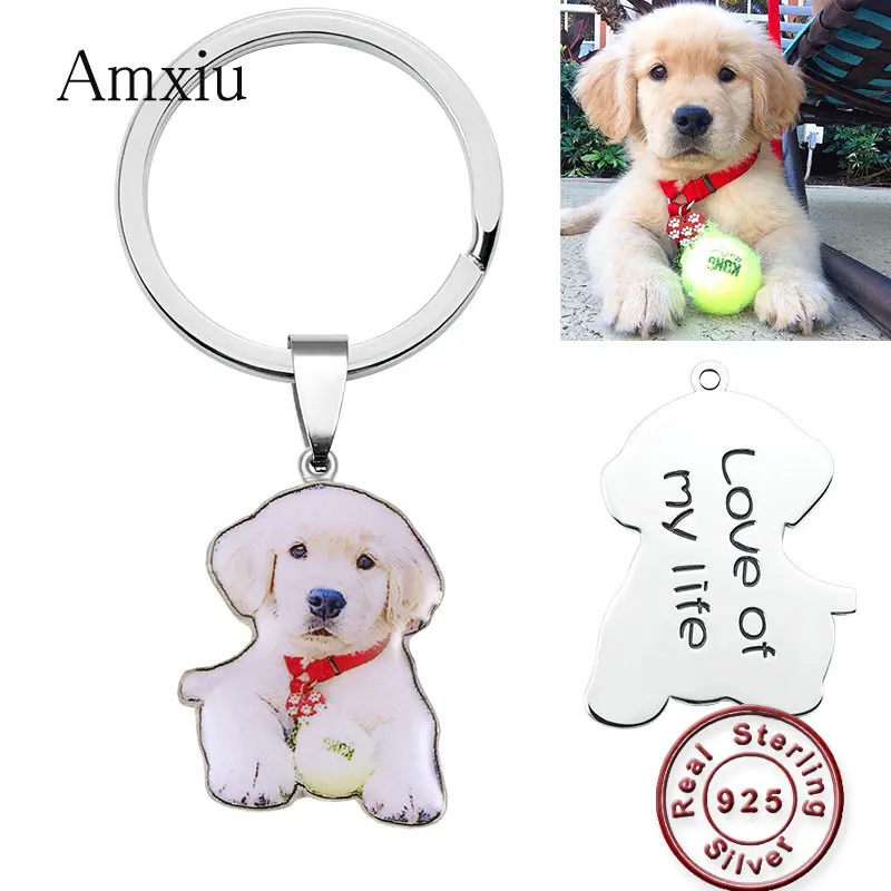 Amxiu DIY серебряные цепочки для ключей оригинальные с гравировкой имени и даты