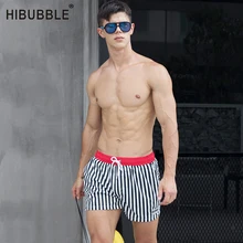 HIBUBBLE, мужские шорты для плавания с вертикальными полосками, сексуальные мужские плавки для купания, мужская летняя пляжная одежда,, Шорты для плавания