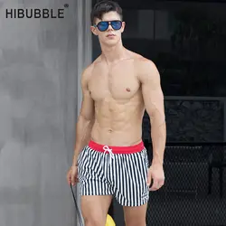 HIBUBBLE вертикальные полосы мужские шорты для плаванья сексуальные мужские плавки для купания мужские летние пляжная одежда 2018 Купальники