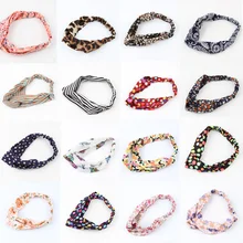 1 Piece Fashion Women Flower Hair Band Turban Head Wrap Headband Twisted Knotted Yoga Head Wrap HDR-0117