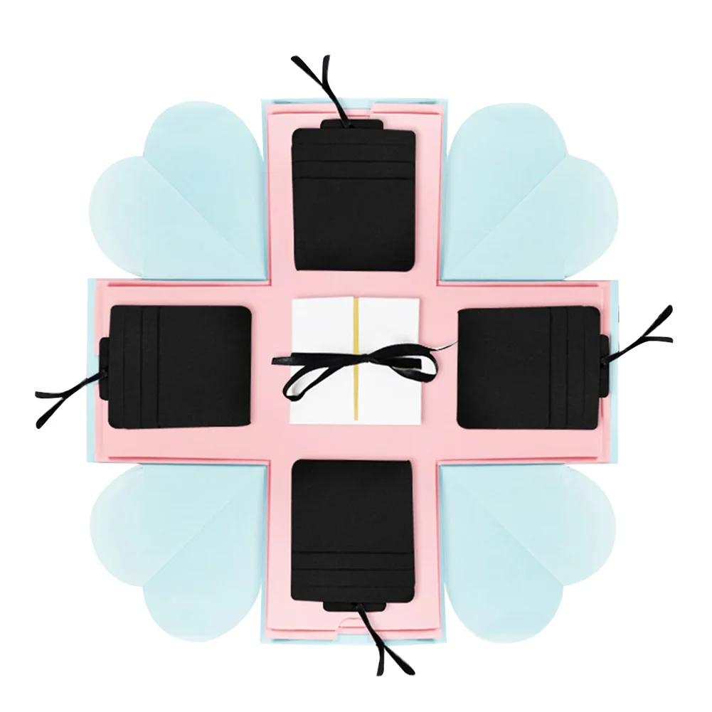 Взрыва Коробка Набор для создания фотоальбома ручной работы Романтический бойфренд подруги Сюрприз подарок на день рождения, свадьбу Подарочный фотоальбом