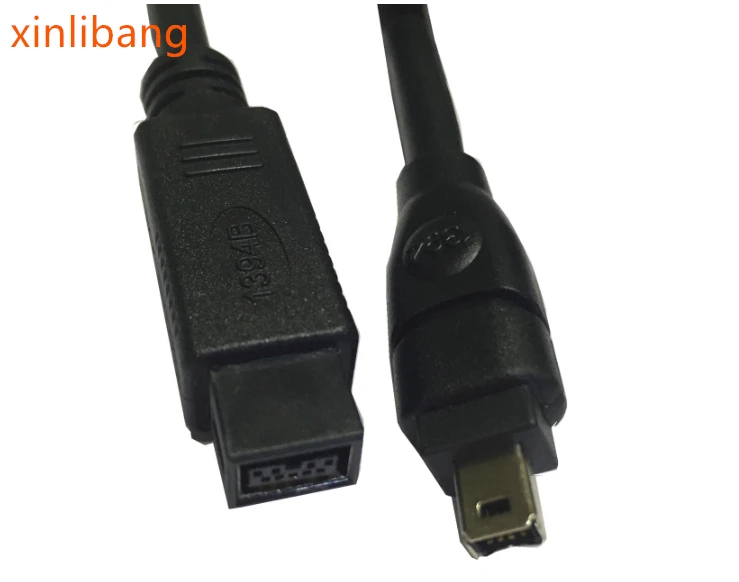 9 PIN / 4 BETA FireWire 800 - 400 9-4 9pin to pin connector Cable IEEE 1394B 1.8m Black | Компьютеры и офис