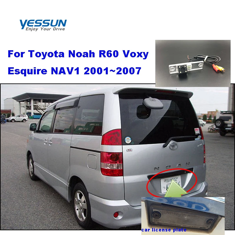 Yessun Водонепроницаемая камера заднего вида для Toyota Noah R60 Voxy Esquire NAV1 2001 ~ 2007 HD CCD