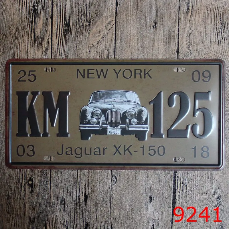 Hot sales LOSICOE Vintage Metal painting "KM 125" car