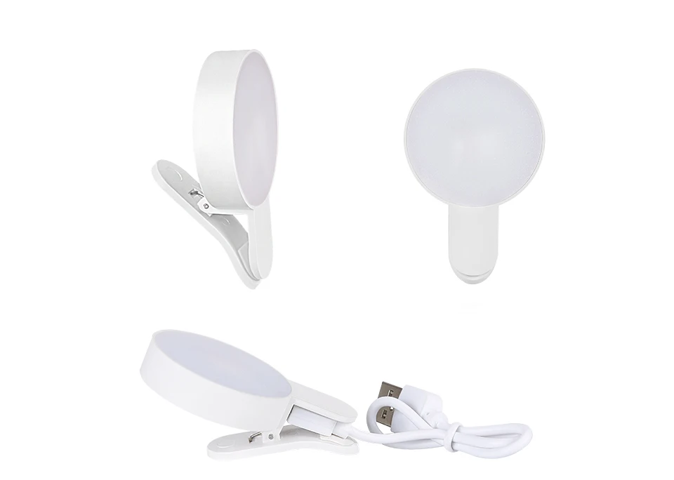 Modern LED Vanity Light Mirrors 9 LEDs Portable Ring Lamp on the Phone Dimmable Flash Selfie Ring Lighting USB Lamp for Photo  (24)