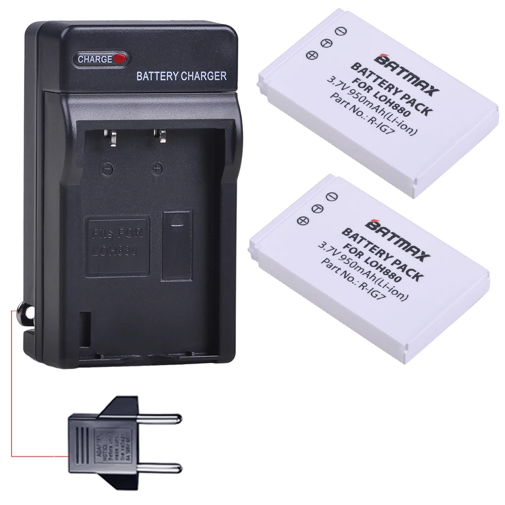 2 Pz R-Ig7 Batteria Di Ricambio Per Logitech 720, 850, 880, 885, 890 Pro, H880, 900 Harmony One Advanced Telecomandi Universali