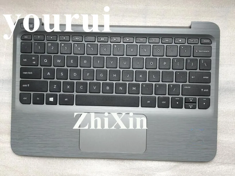 95% ForHP поток 11 G2 ноутбук Palmrest крышка клавиатуры Touchpad верхний Чехол черный ключ 802986-001