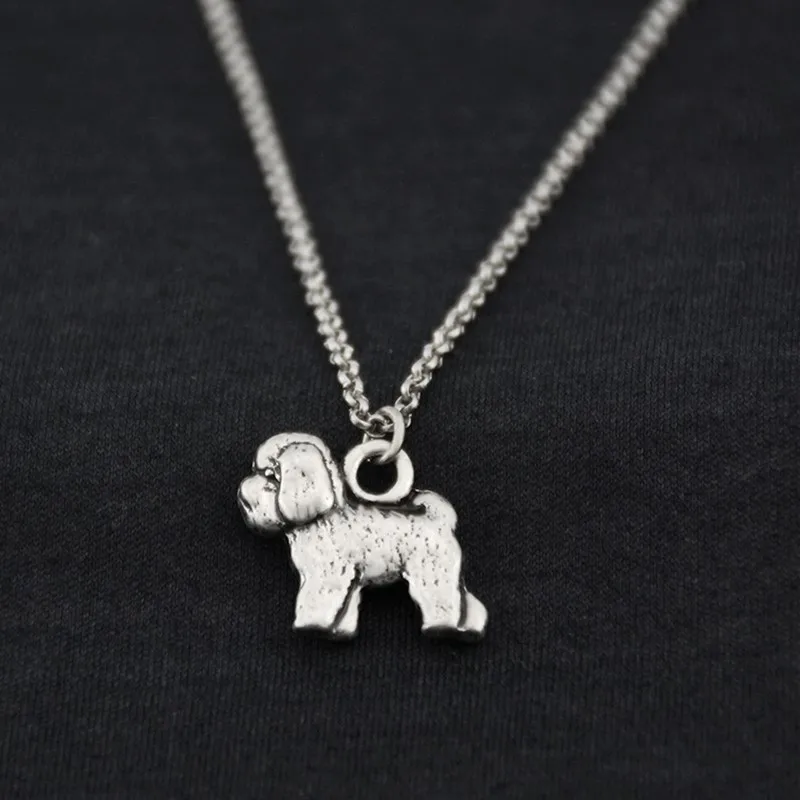 20 Silvertone Perro encanto francés Caniche encanto Colgante