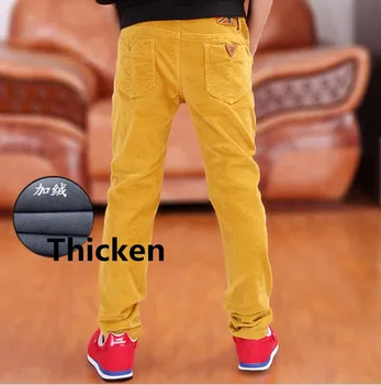 

Boys Casual Pants 2018 Winter Brand Kids Long Pants Soild all-match Boys Brand Fashion Trousers For Children 4 5 6 8 9 10 12 Yrs