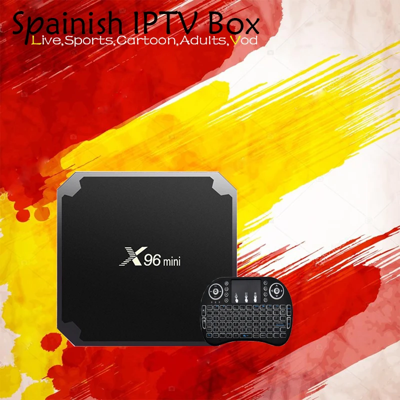 

Spain European IPTV X96mini Android 7.1 TV BOX with 7000+ Lives VOD Sports USA Albanian Italy Turkey UK Germany IPTV Set Top Box
