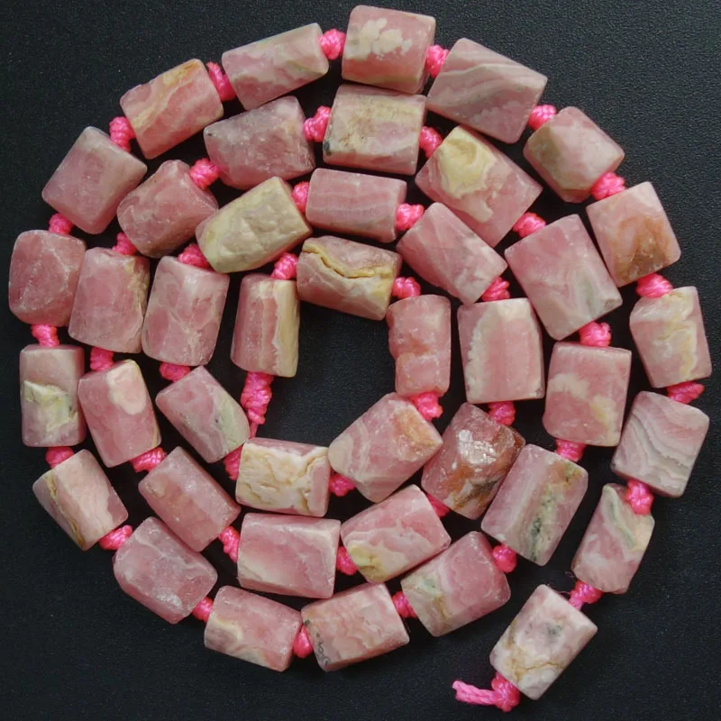 

Free Shipping!!! 1 strand(Approx: 40Pcs)Natural Raw stone Argentina Rhodonite Loose Bead 15.5 inch M226 For Jewelry Making