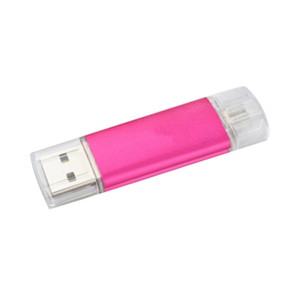 3,0 USB тип-c OTG флэш-накопитель 64GB 3в1(тип-c/MicroUSB/USB3.0) большой палец u-диск карта памяти расширение для ПК компьютер планшет-розовый - Цвет: pink 32GB
