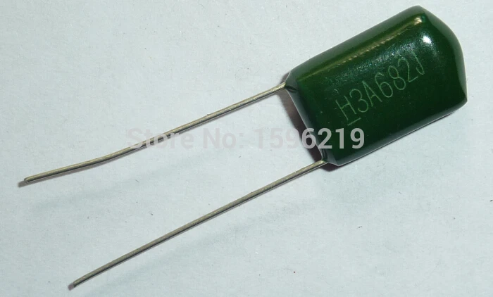 10 шт. Майларовый пленочный Конденсатор 1000 В 3A682J 6800pF 6.8nF 3A682 5% 1КВ полиэфирный