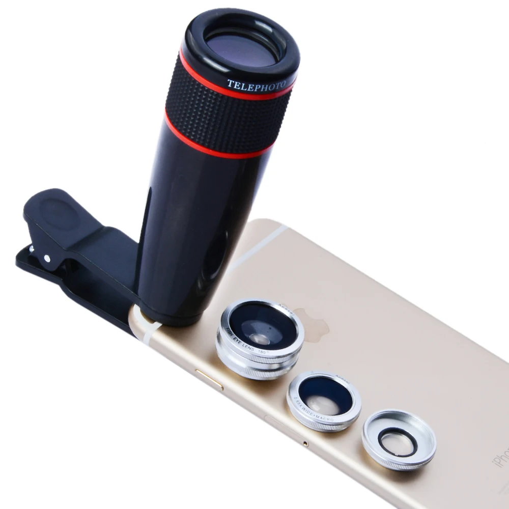 bilder für 12X Optischer Zoom Kamera Teleobjektiv Telefon Teleskop 3 in1 Clip Objektiv-kit Weitwinkel Fischauge Macro für IPhone 6 S Samsung 12CX3 bilder für 12X Optischer Zoom Kamera Teleobjektiv Telefon Teleskop 3 in1 Clip Objektiv-kit Weitwinkel Fischauge Macro für IPhone 6 S Samsung 12CX3