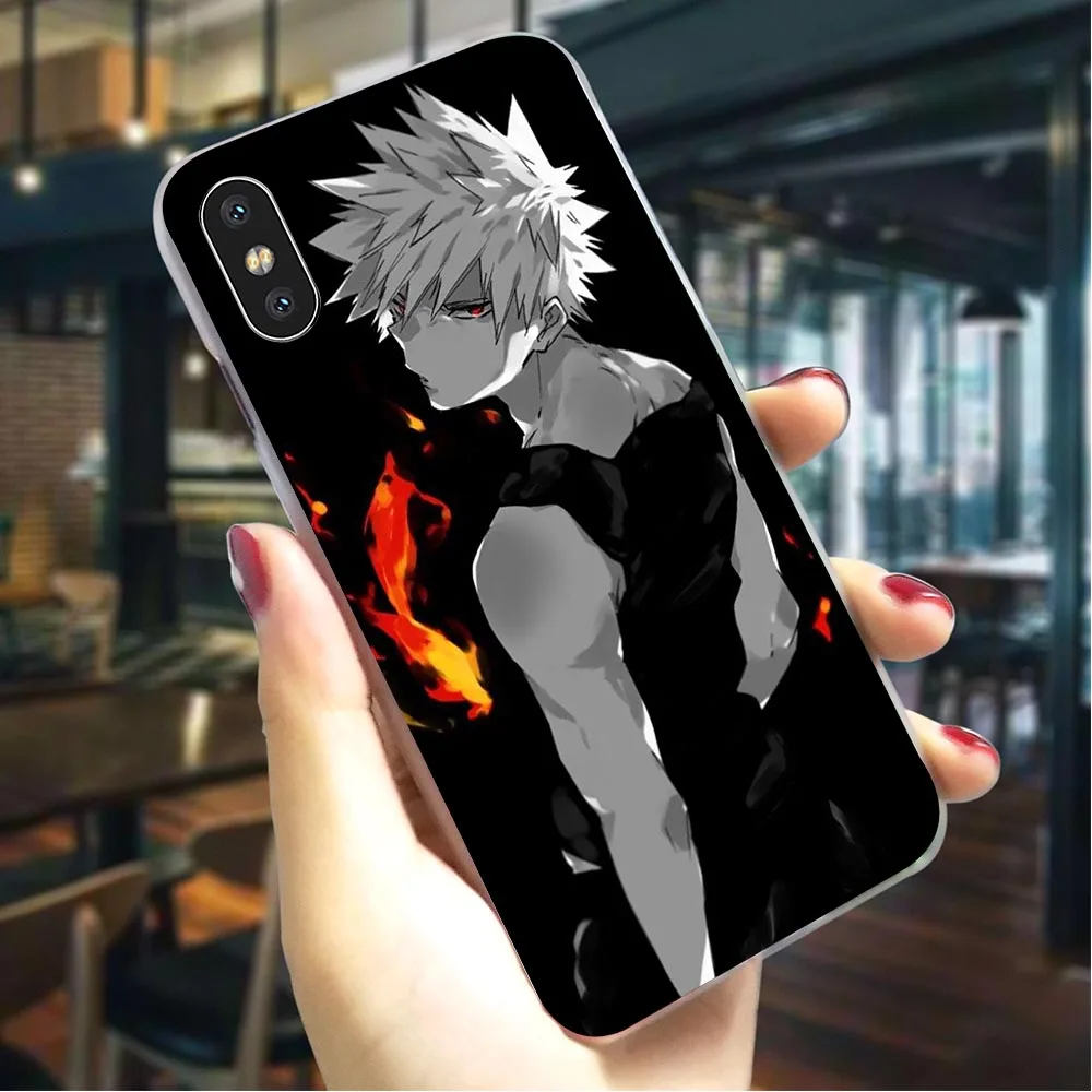 

Plastic Phone Case for iPhone 5S Bakugou Katsuki Cover for iPhone 6 Plus Covers XR Xs Max 7 5 8 Plus 6 6S SE