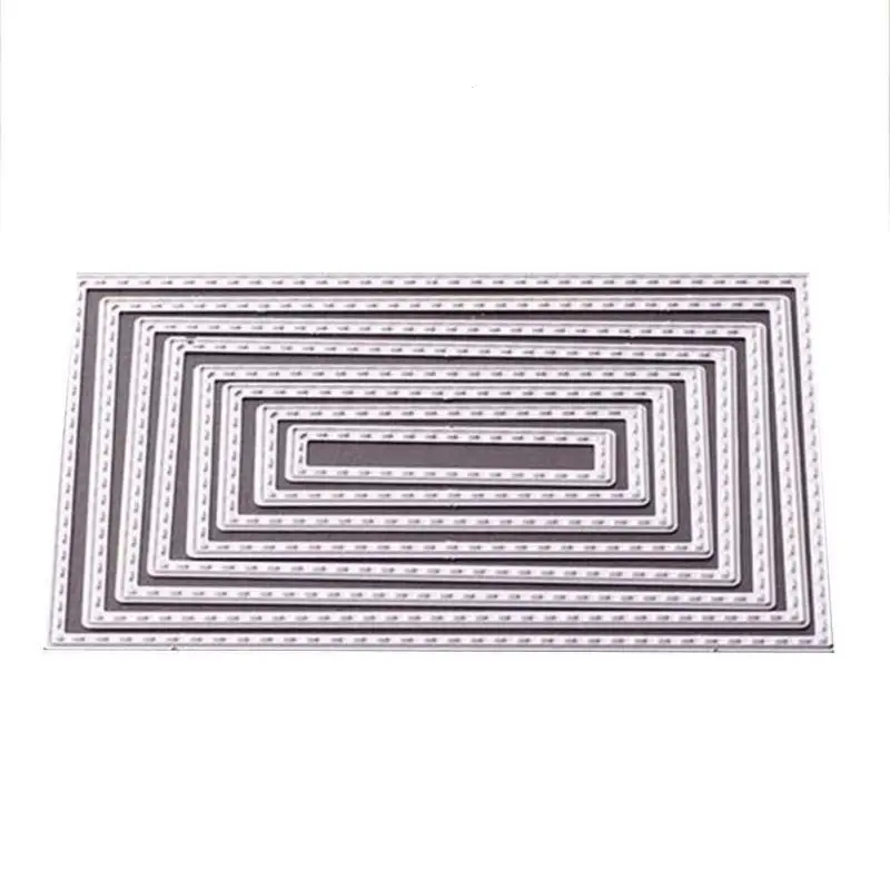 Rectangle Dies Scrapbooking Outside In Stitched Metal Cutting Dies For