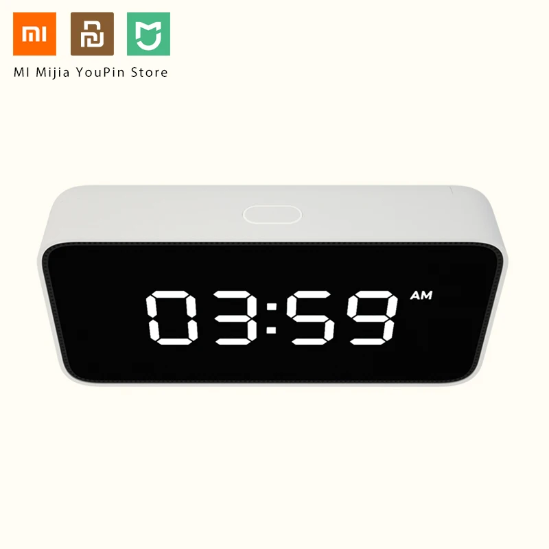 Xiao mi умный будильник Голосовая трансляция Xiaoai часы ABS настольные Dersktop часы Автоматическая Калибровка mi Home App