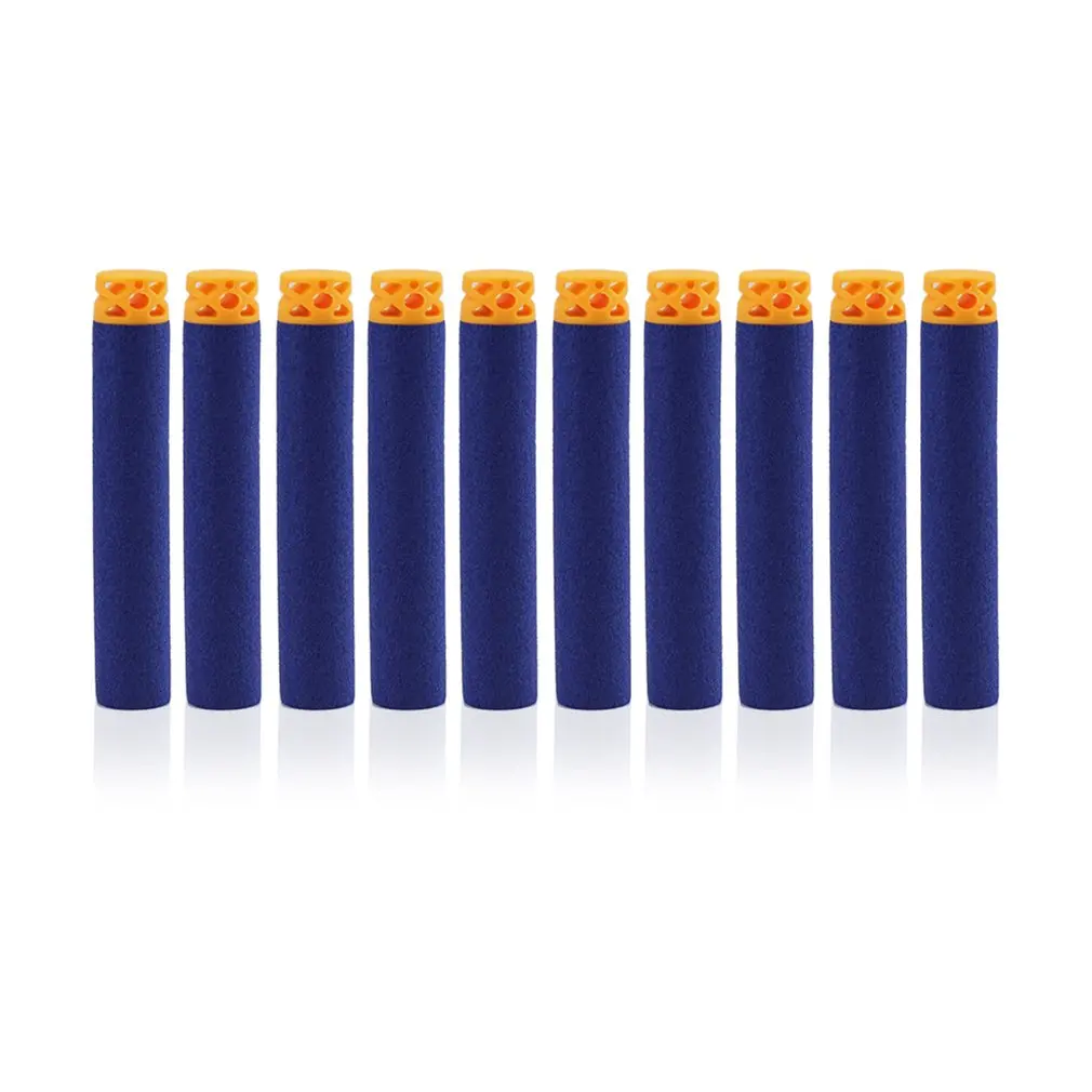 

10pcs Soft EVA Bullets Hollow /Z-type Plastic Head Refill Foam Darts Safety Toy Gun Bullets for Nerf Strike Elite Blaster
