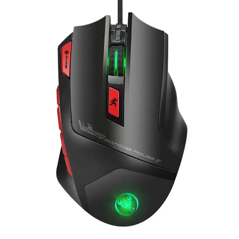 

Gaming USB Wired Mouse 9 Buttons 6000DPI Micro Set Backlit Optical Mice For game player