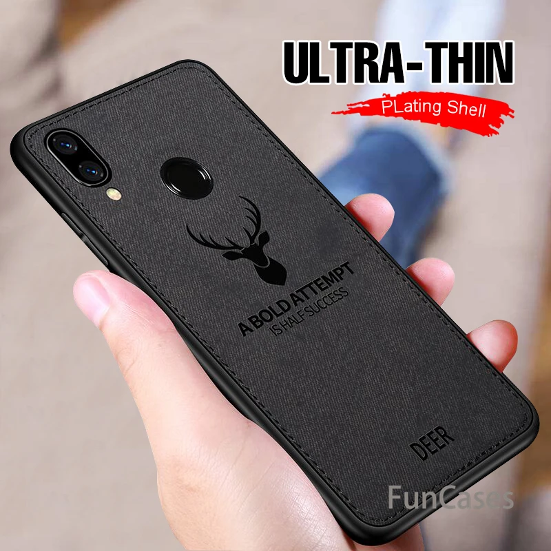 Роскошный тканевый чехол-накладка с оленем для huawei P20 Pro Honor 9 Lite чехол телефона 10 8