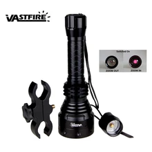 Водонепроницаемый 850nm инфракрасный охотничий светильник 67 мм объектив регулируемый фокус ИК ночного видения вспышка светильник с винтовкой прицел лазерный прицел крепление