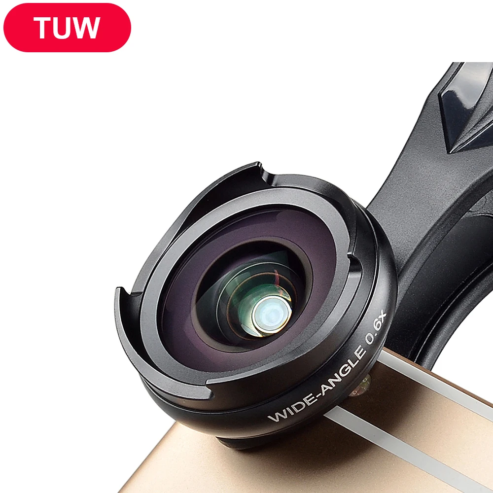 APEXEL Pro оптический объектив для смартфонов комплект 4 k HD 0.6x широкоугольный + 10x