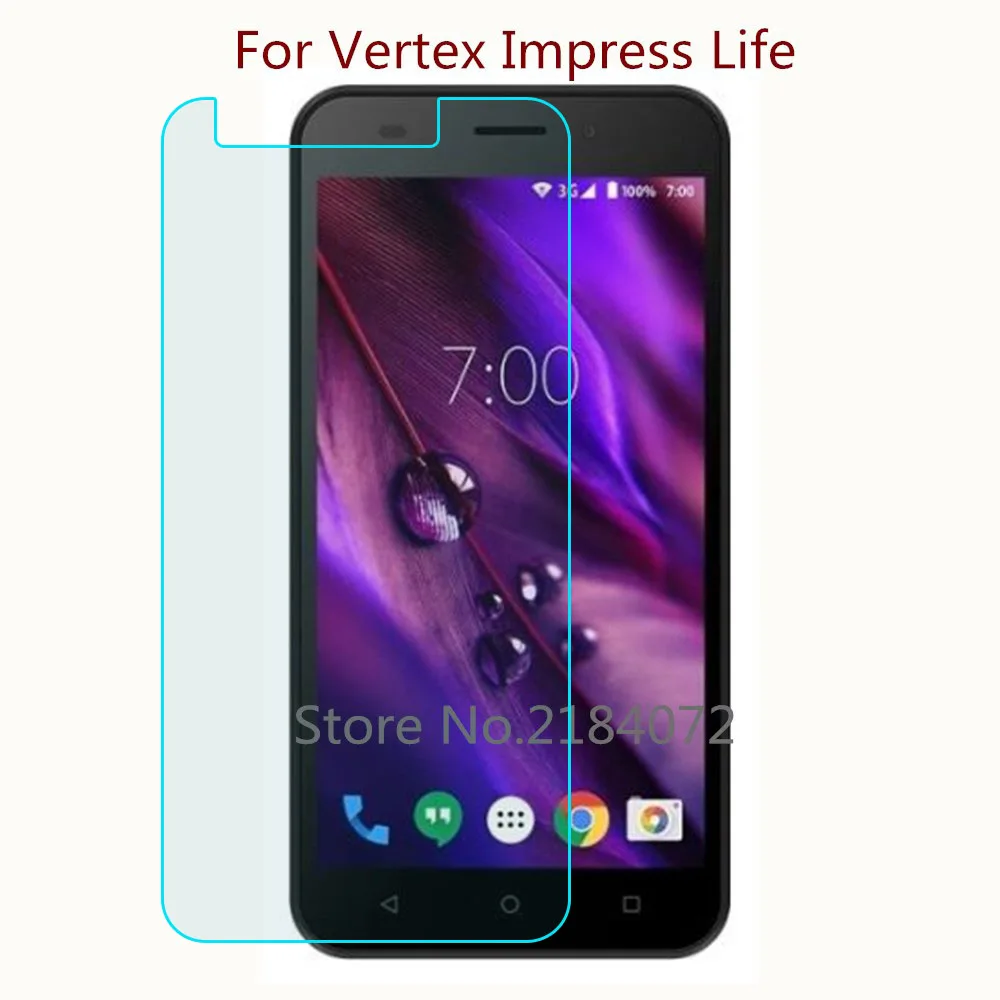 

9H 2.5D Screen Protector Glass For Vertex Impress Life Tempered Glass SmartPhone Front Film Protective Screen