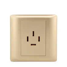 Золотой 380 В 16a международный стандарт 4 отверстия настенной розетки Мощность Россия