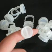 100 шт. постоянный Макияж easy Ring контейнер с чернилами/чашка большая Размеры был разделитель в середине