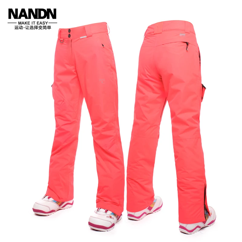 Women Ski Pant NANDN Waterproof Skiing Pants Snowboard Pants Woman
