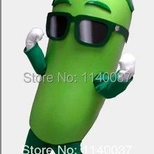 Зеленый костюм талисмана Баклажан Модный на заказ костюм аниме маскарадный костюм