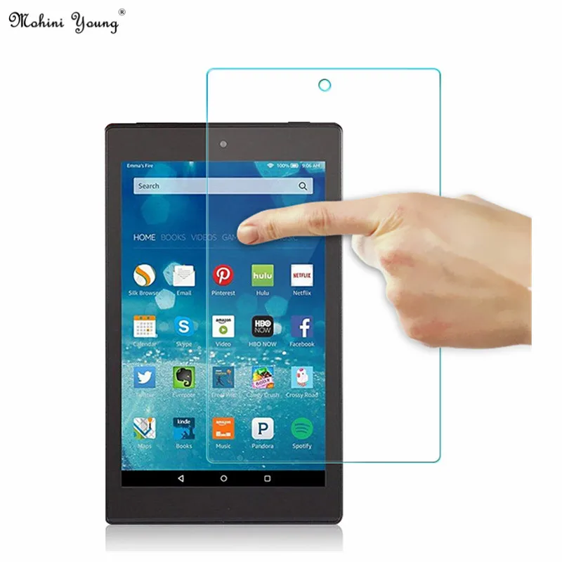 2Pcs Tempered Glass For Amazon Kindle Fire HD10 HD 10 2017